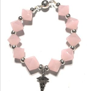Pink Nurse Charm bracelet